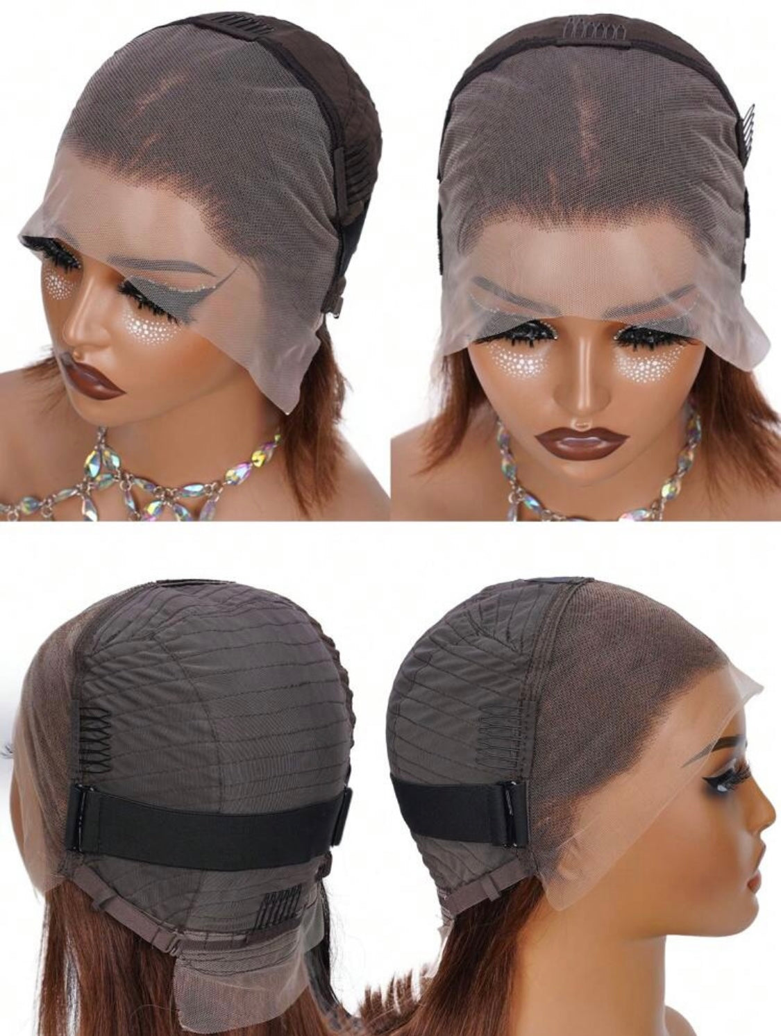 Bob Wig  Human Hair 13x4 Transparent Lace Front 180% Density Straight Pre Plucked Natural Hairline