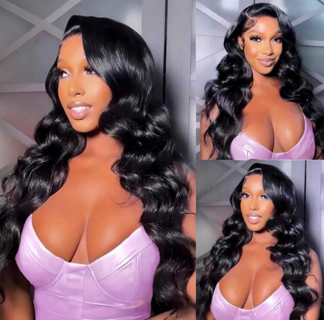 13x4 Body Wave HD Transparent Lace Front Wig Pre Plucked 360 Lace Frontal Wig Human Hair Wigs 200 Density